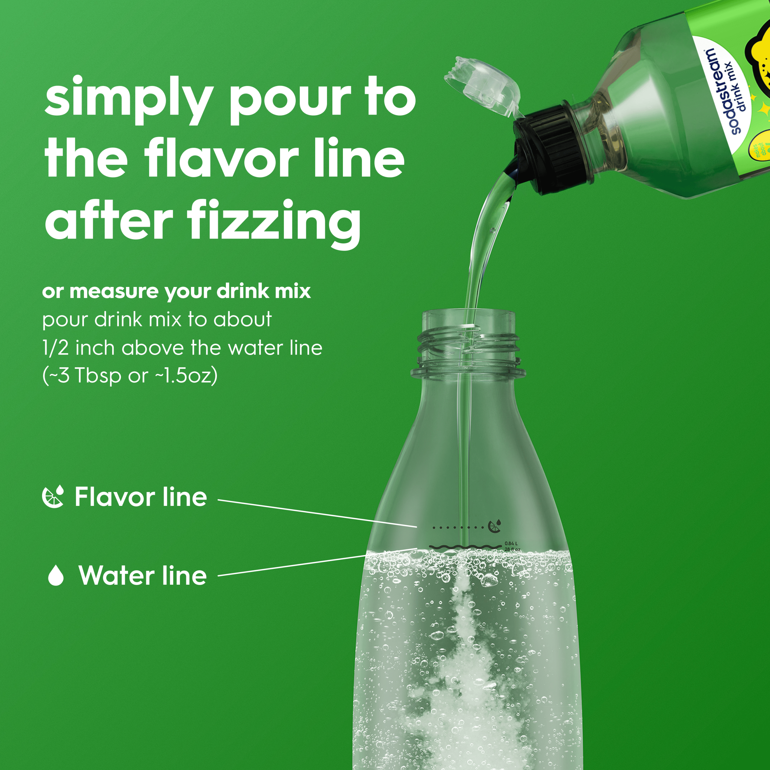 Sodastream STARRY? Lemon Lime Zero Sugar Drink Mix 440ml - Image 2